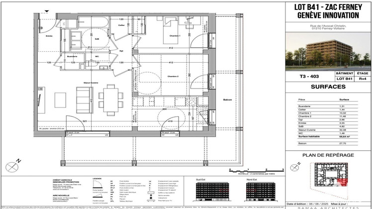Ma-Cabane - Vente Appartement Ferney-Voltaire, 70 m²
