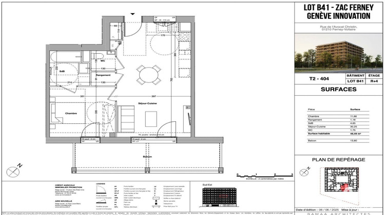 Ma-Cabane - Vente Appartement Ferney-Voltaire, 45 m²