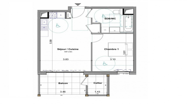 Ma-Cabane - Vente Appartement FETERNES, 41 m²