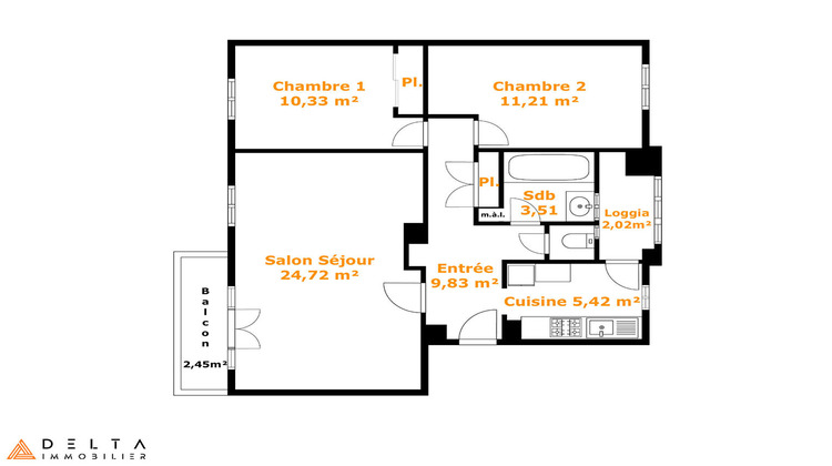 Ma-Cabane - Vente Appartement FEYZIN, 67 m²