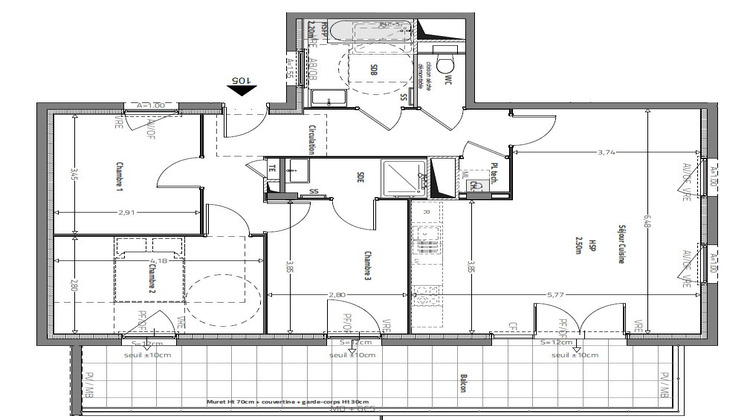 Ma-Cabane - Vente Appartement FLEURIEUX-SUR-L'ARBRESLE, 86 m²