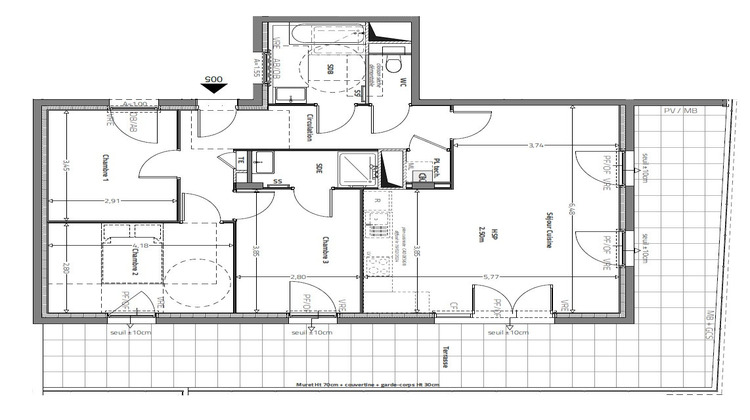 Ma-Cabane - Vente Appartement FLEURIEUX-SUR-L'ARBRESLE, 86 m²