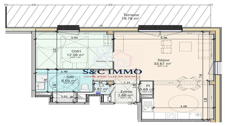 Ma-Cabane - Vente Appartement Fleury-sur-Orne, 57 m²