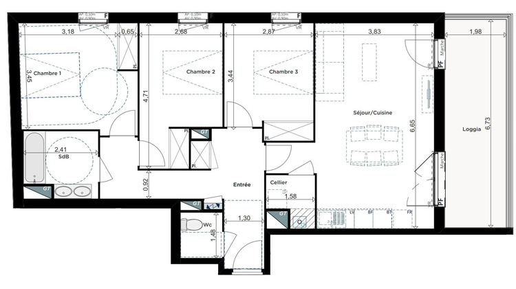 Ma-Cabane - Vente Appartement Floirac, 83 m²