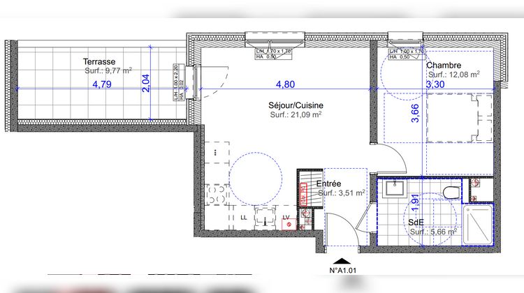 Ma-Cabane - Vente Appartement Florange, 42 m²