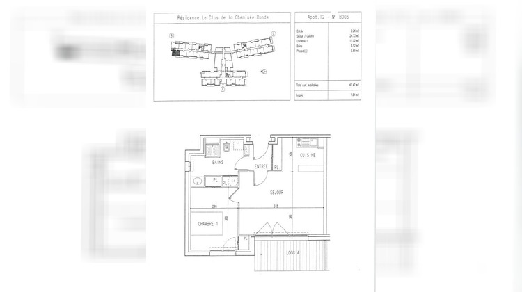 Ma-Cabane - Vente Appartement Fondettes, 47 m²