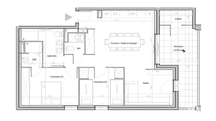 Ma-Cabane - Vente Appartement Font-Romeu-Odeillo-Via, 66 m²
