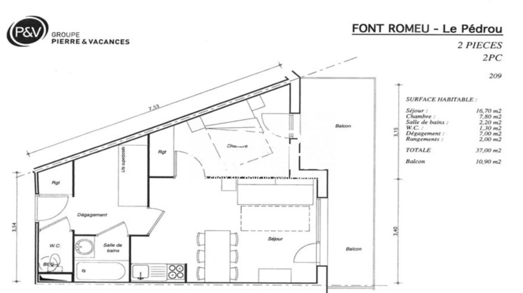 Ma-Cabane - Vente Appartement Font-Romeu-Odeillo-Via, 36 m²