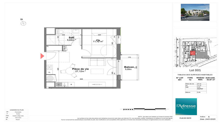 Ma-Cabane - Vente Appartement FONTAINE-LA-MALLET, 44 m²