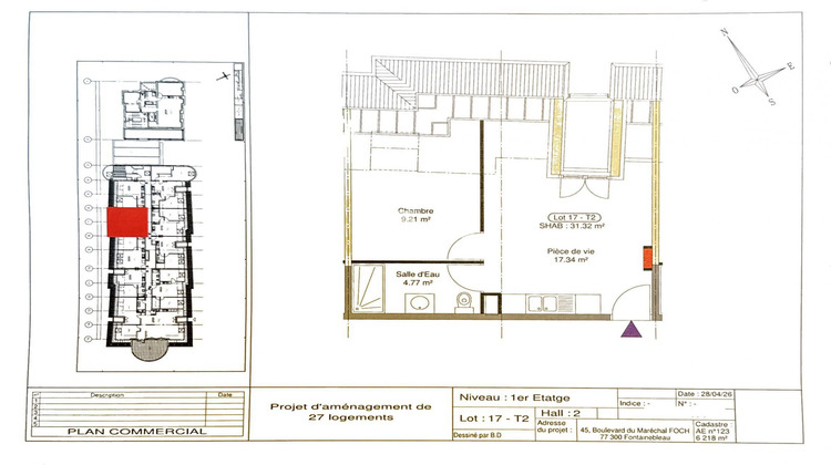 Ma-Cabane - Vente Appartement Fontainebleau, 39 m²