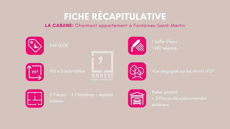 Ma-Cabane - Vente Appartement Fontaines-Saint-Martin, 100 m²