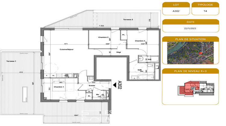 Ma-Cabane - Vente Appartement FONTAINES-SUR-SAONE, 89 m²