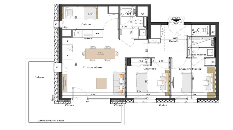 Ma-Cabane - Vente Appartement FONTCOUVERTE-LA-TOUSSUIRE, 61 m²