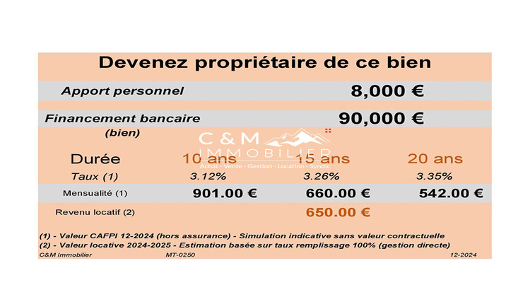 Ma-Cabane - Vente Appartement FOURNEAUX, 45 m²