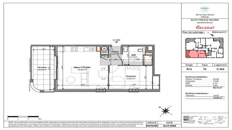 Ma-Cabane - Vente Appartement Fréjus, 46 m²
