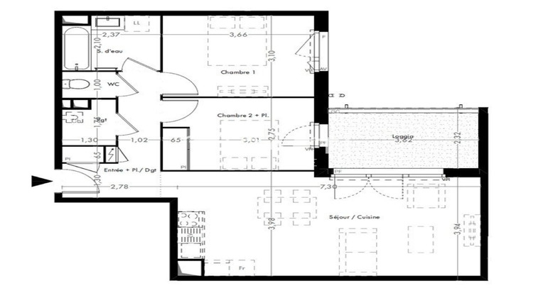 Ma-Cabane - Vente Appartement Gagnac-sur-Garonne, 61 m²