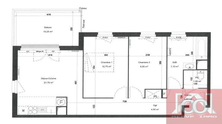 Ma-Cabane - Vente Appartement Gargenville, 62 m²