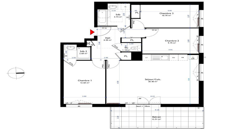 Ma-Cabane - Vente Appartement GENAS, 81 m²