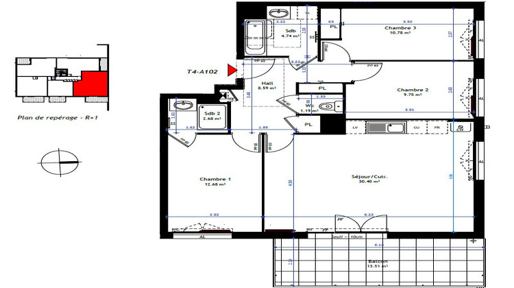 Ma-Cabane - Vente Appartement GENAS, 81 m²