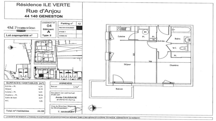 Ma-Cabane - Vente Appartement Geneston, 44 m²