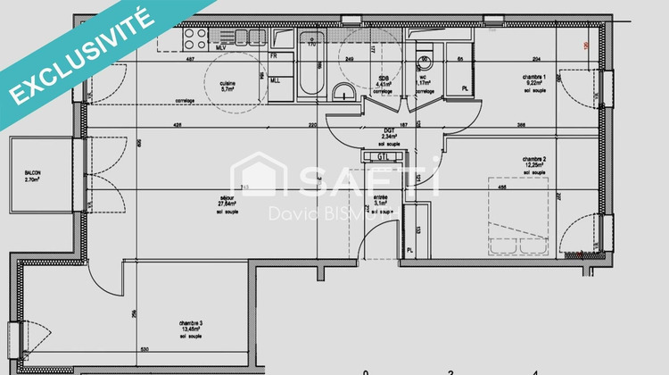 Ma-Cabane - Vente Appartement Gennevilliers, 80 m²