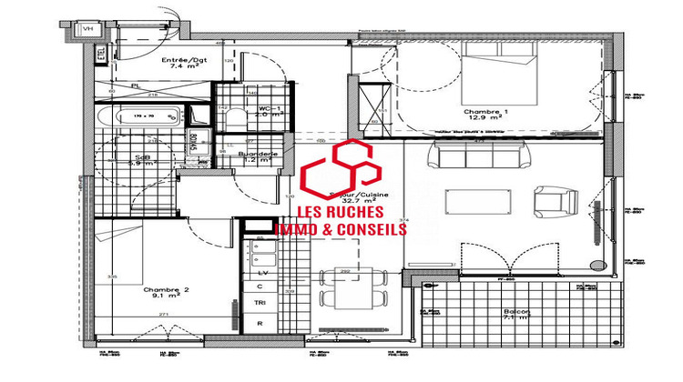 Ma-Cabane - Vente Appartement Gif-sur-Yvette, 71 m²