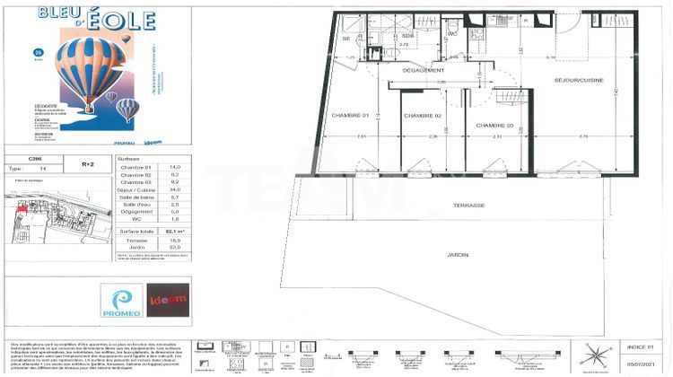 Ma-Cabane - Vente Appartement GIGEAN, 82 m²