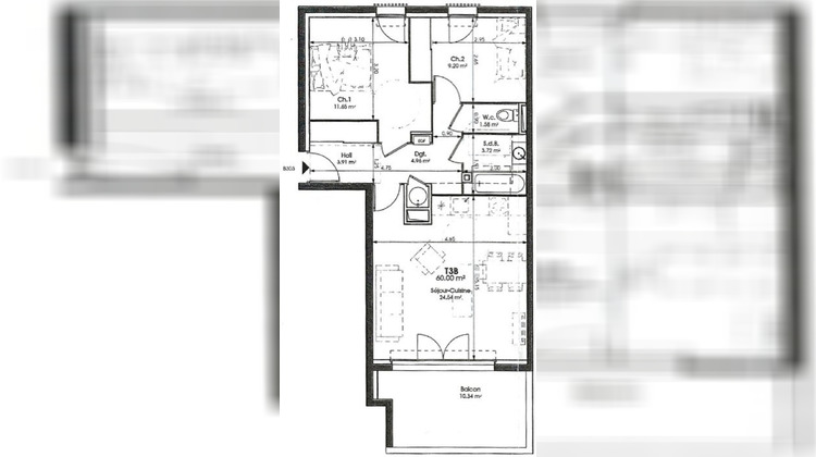 Ma-Cabane - Vente Appartement Gignac-la-Nerthe, 60 m²