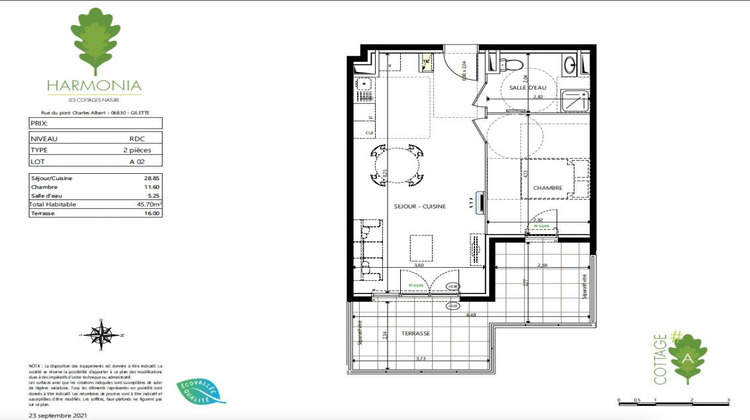 Ma-Cabane - Vente Appartement GILETTE, 46 m²