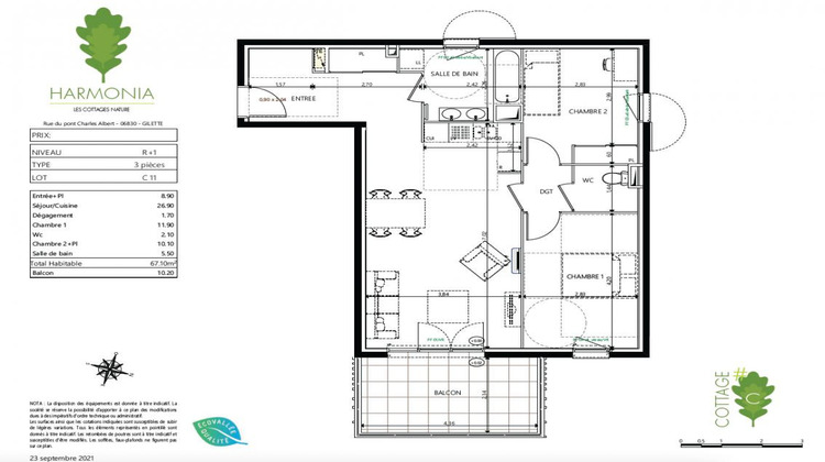 Ma-Cabane - Vente Appartement GILETTE, 67 m²