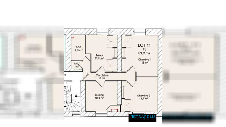 Ma-Cabane - Vente Appartement Gleizé, 67 m²