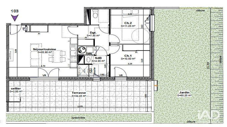 Ma-Cabane - Vente Appartement Goncelin, 65 m²