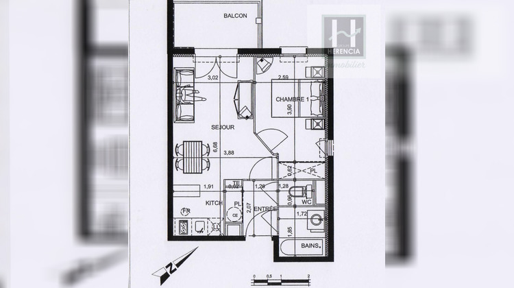 Ma-Cabane - Vente Appartement Gond-Pontouvre, 36 m²