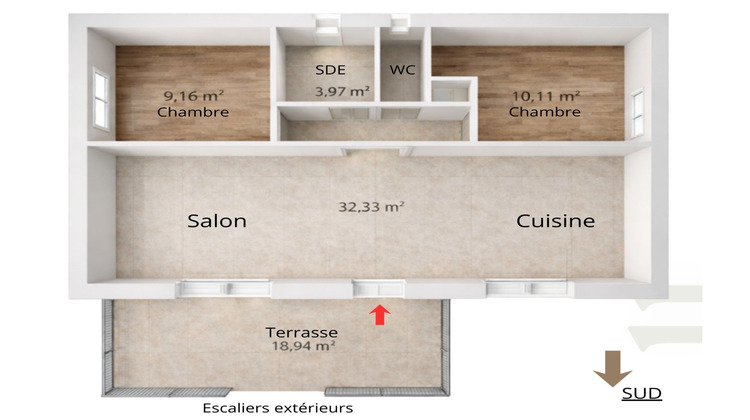 Ma-Cabane - Vente Appartement GREASQUE, 56 m²