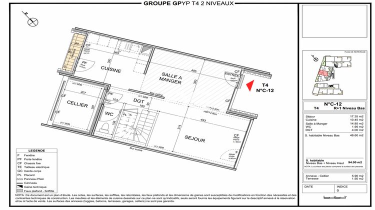 Ma-Cabane - Vente Appartement Grenoble, 94 m²