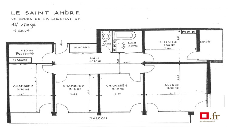 Ma-Cabane - Vente Appartement Grenoble, 74 m²