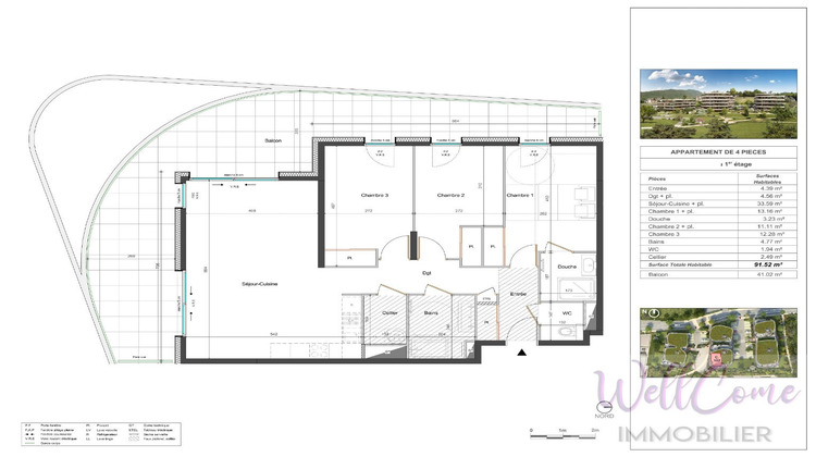Ma-Cabane - Vente Appartement GRESY SUR AIX, 91 m²