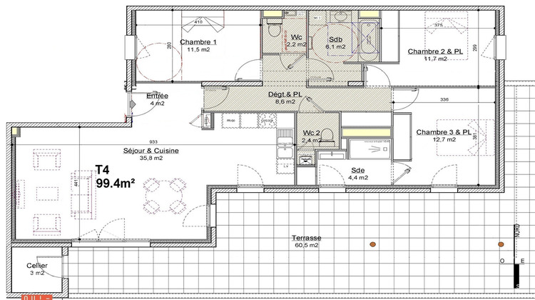 Ma-Cabane - Vente Appartement GREZIEU-LA-VARENNE, 100 m²