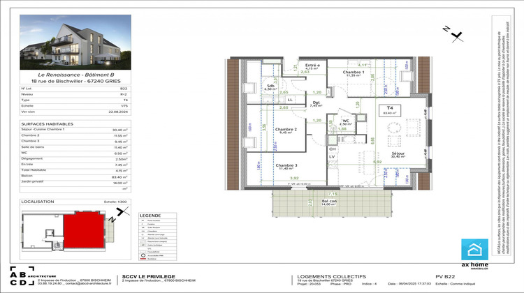 Ma-Cabane - Vente Appartement Gries, 83 m²