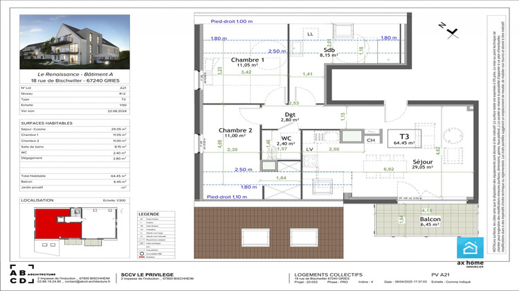 Ma-Cabane - Vente Appartement Gries, 66 m²