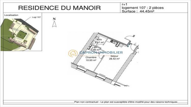 Ma-Cabane - Vente Appartement Grisy-les-Plâtres, 44 m²