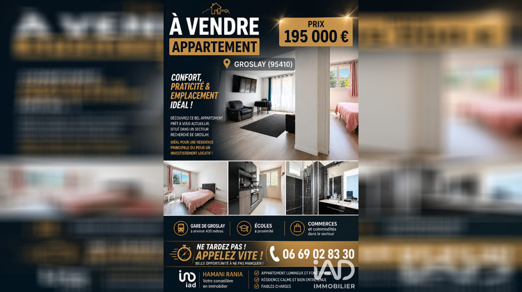 Ma-Cabane - Vente Appartement Groslay, 60 m²
