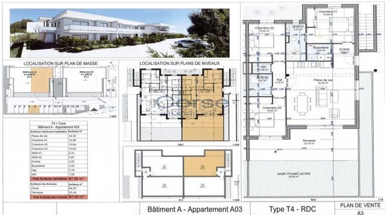 Ma-Cabane - Vente Appartement Grosseto-Prugna, 88 m²