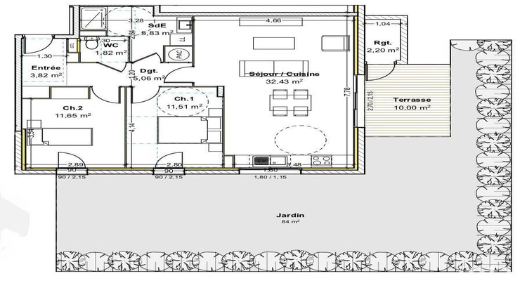 Ma-Cabane - Vente Appartement Guéreins, 73 m²