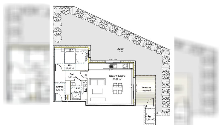 Ma-Cabane - Vente Appartement Guéreins, 52 m²