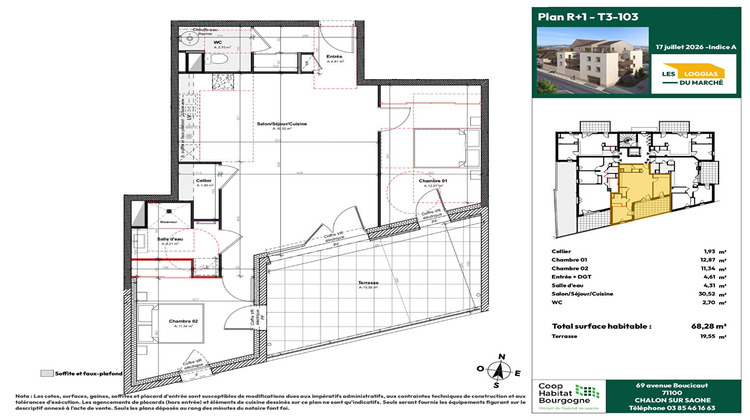 Ma-Cabane - Vente Appartement GUEUGNON, 68 m²