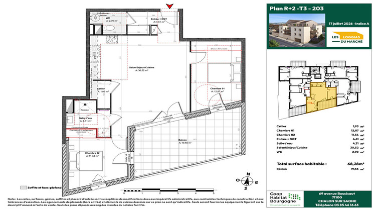 Ma-Cabane - Vente Appartement GUEUGNON, 68 m²