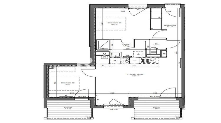 Ma-Cabane - Vente Appartement GUJAN-MESTRAS, 60 m²