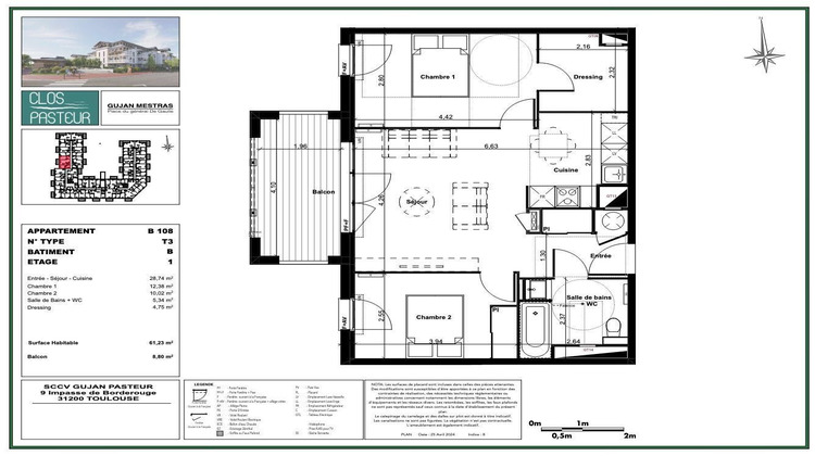 Ma-Cabane - Vente Appartement Gujan-Mestras, 61 m²