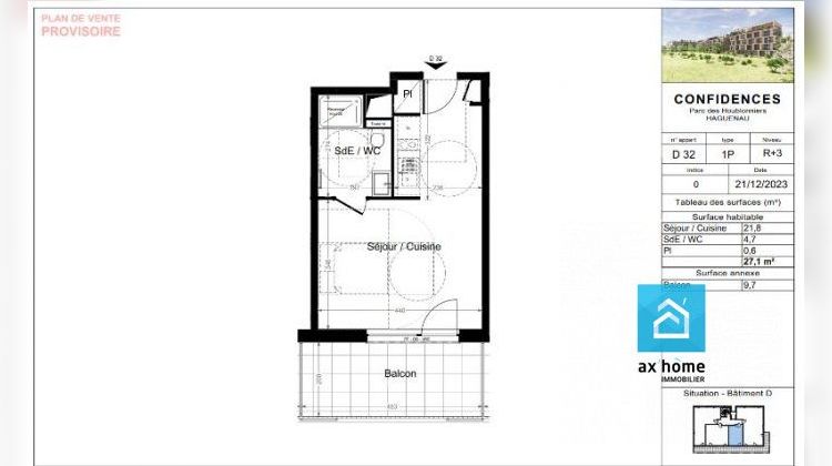 Ma-Cabane - Vente Appartement Haguenau, 27 m²